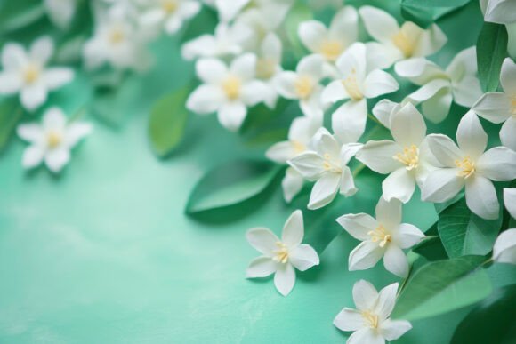 Download Arabian Jasmine Background Wallpaper - Round Collection