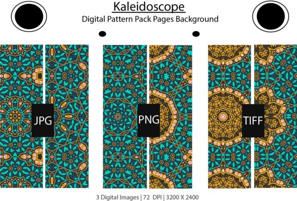 Download Kaleidoscope Symmetry Pattern Background - Round Collection