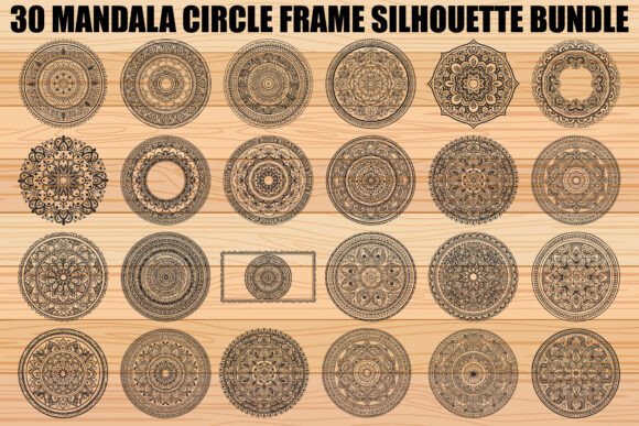 Download Mandala Circle Frame SVG Bundle - Premium Resources