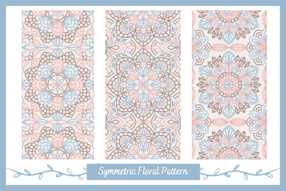 Download Geometric Symmetric Floral Tile Patterns - Symmetric Collection