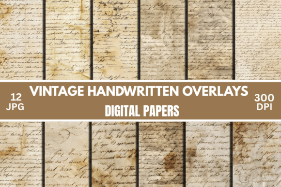Download Old Papers - Old Handwriting Backgrounds - Round Collection