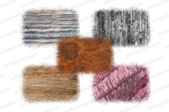 Download Wood Sublimation Background Digital PNG - Round Collection