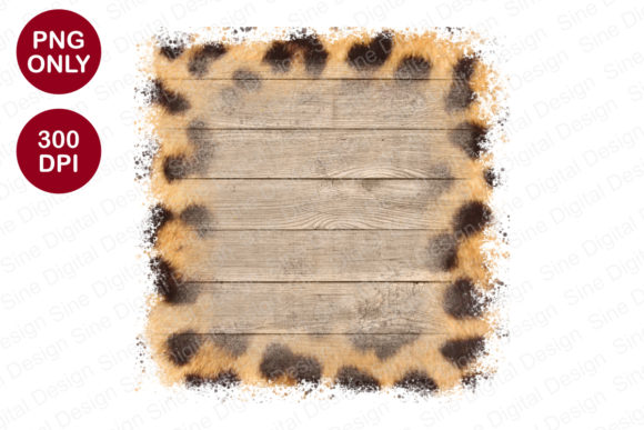 Download Leopard Wood Background for Sublimation - Round Collection