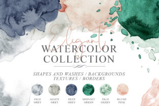 Download Elegant Watercolor Backgrounds - Round Collection
