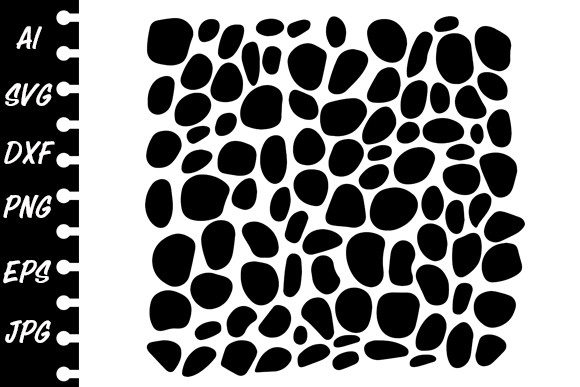 Download Stencil Round Stones - Round Collection