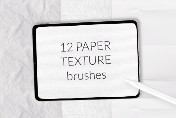 Download Background Paper Texture Brushes - Round Collection