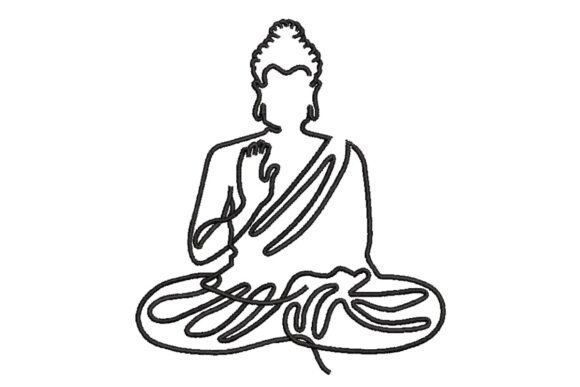 Download Buddha Blessing Outline - Premium Resources