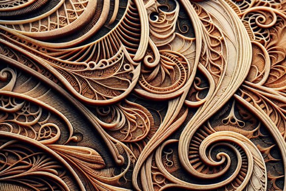 Download Wood Art Background - Round Collection