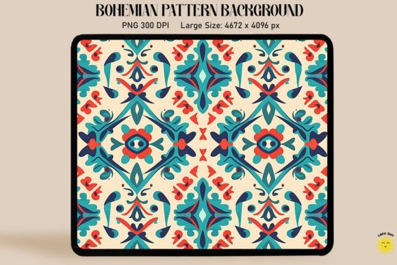 Download Symmetric Simple Bohemian Pattern - Symmetric Collection