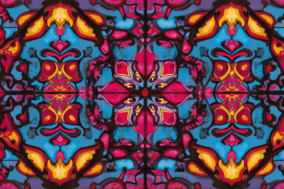 Download Hot Pink Ornamental Symmetrical Pattern - Symmetric Collection