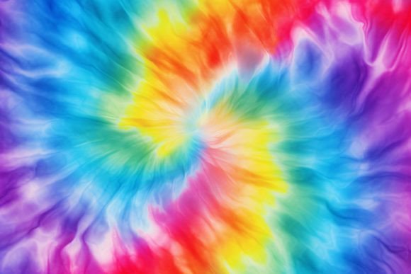 Download Rainbow Spiral Tie Dye Background - Round Collection