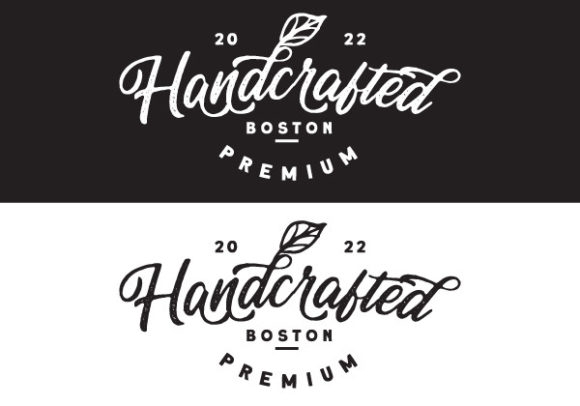Download Typography Logo Handcrafted Boston - Typography Collection